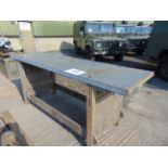 2 x HD Workshop Benches with Steel Top as shown