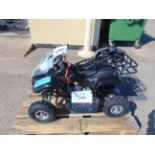 1 x New Unused 49cc Mini Quad Bike c/w Front / Rear Paniers as shown
