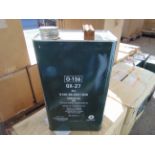 4x Unissued 5L Drums of OX-27 Synthetic Aviation Turbine Engine Oil