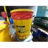 JUSTRITE Oil Waste cans, 80 lit. cap.