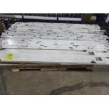 LOT: Assorted Removable Aeronautics type floor tiles, asst widths & lenghts