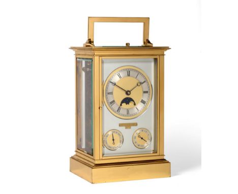 A Rare and Impressive Limited Edition Giant Chronometer Carriage Clock, signed Sinclair Harding, No.554/22, circa 1998, carry