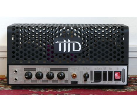 A THD Univalve (1703) tube guitar amplifier, signed on verso by designer Andy Marshall, 39 x 21 x 23cm 