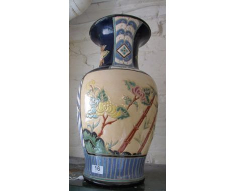 A large modern oriental style pottery vase