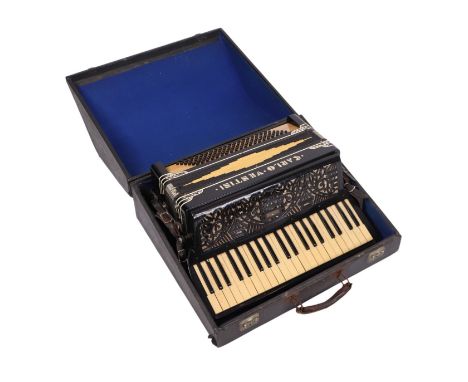 A Carlo Valentini piano-accordion, in original case.