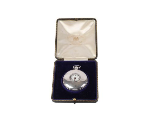 A George III silver cased half hunter pocket watch, London 1813, the fusee movement signed Crawford London, the white enamel 