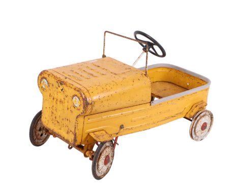 A vintage Mobo AA Patrol Jeep child's pedal car, 75cms long.