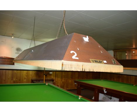 Riley traditional full size snooker table lighting shade