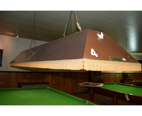 Riley traditional full size snooker table lighting shade
