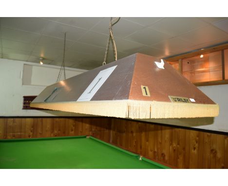 Riley traditional full size snooker table lighting shade