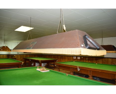 Riley traditional full size snooker table lighting shade