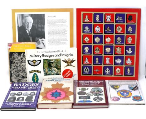 Collection of mixed Military badge reference books to include Badges of The British Army by F. Wilkinson. P&amp;P Group 3 (£2