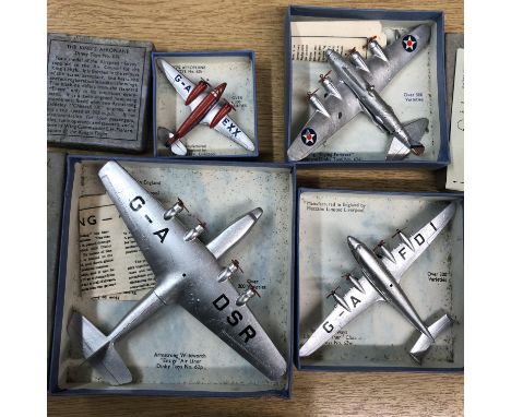 MECCANO DINKY DIECAST ARMSTRONG WHITWORTH ENSIGN NO. 62p, IMPERIAL AIRWAYS LINER FROBISHER NO. 62 w, BOEING FLYING FORTRESS N