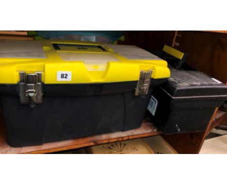 STANLEY PLASTIC TOOLBOX AND ONE OTHER