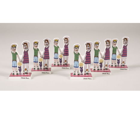 6 GOEBEL ARTIS ORBIS PORZELLANFIGUREN 'YOU LOOK AT ME I LOOK', JAMES RIZZI Deutschland, Goebel Porzellan GmbH, Artis Orbis, A