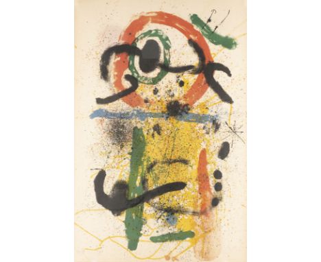 JOAN MIRÓ1893 Montroig - 1983 Calamajor (Mallorca)'PIERROT LE FOU' (1964) Farblithografie auf Arches. SM 89 x 59,5 cm (R. 113