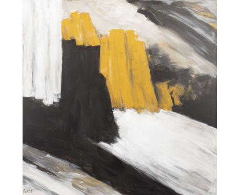 FABRIZIA VON ALTROCKtätig 2. Hälfte 20. Jh.'DOLOMITENTÜRME' (1995) Öl auf Leinwand. 150 x 150 cm (R. 152 x 152 cm). Unten lin