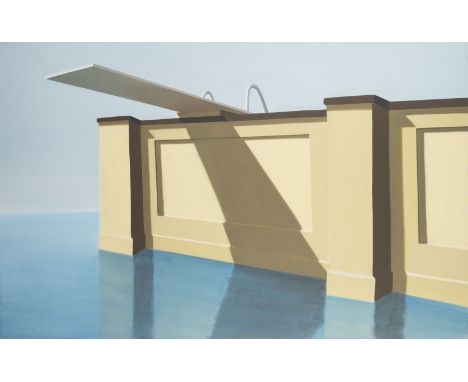 MYRIAM RESCH1973 Karlsruhe -  lebt und arbeitet in Düsseldorf'POOL II' (1998) Acryl auf Leinwand. 90 x 140 cm (R. 92 x 142 cm