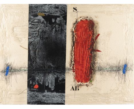 JAMES COIGNARD1925 Tours - 2008 AntibesOHNE TITEL Farb-Carborundum auf Papier. 55,5 x 74,5 cm (R. 79 x 99 cm). Unten rechts m