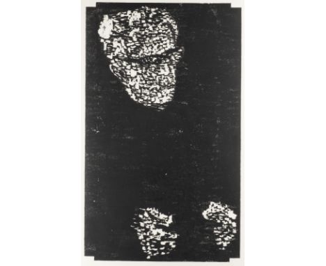MATTHIAS MANSEN1958 Ravensburg -  lebt und arbeitet in Berlin'MAX DELBRÜCK' (1999) Holzschnitt auf Hahnemühle Bütten (mit Was