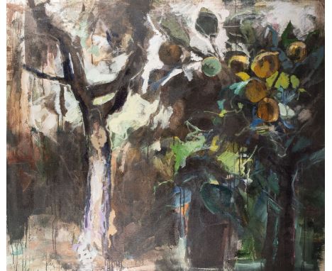 ERWIN EICHBAUM1928 Düsseldorf - 2017 ebenda'ZITRONENBAUM' (1996) Öl auf Leinwand. 115 x 135 cm (R. 117 x 137 cm). Unten recht