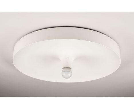 CHARLOTTE PERRIAND (IM STILE VON)GROßE WANDLAMPE / 'TULIP' CEILING LAMP um 1970 Aluminium weiß lackiert, 1-flg. elektrifizier