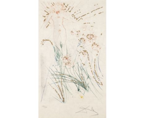 SALVADOR DALÍ1904 Figueres, Girona - 1989 ebenda'DER GELIEBTE WEIDET ZWISCHEN DEN LILIEN' (AUS: 'DAS HOHE LIED DES SALOMON' -