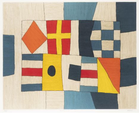 TETSUO MIZU1944 Tokyo'SAN FRANCISCO' (1989)  Farbradierung auf Velin. DM 54 x 67 cm (R. 86,5 x 98 cm). Unten rechts mit Bleis