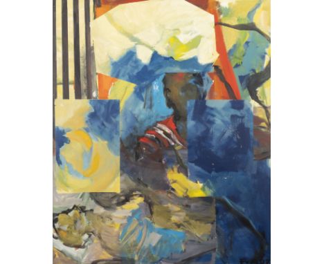 FABRIZIA VON ALTROCKtätig 2. Hälfte 20. Jh.'SUCHBILD' (1997) Öl auf Leinwand. 120 x 145 cm (R. 122 x 147 cm). Unten rechts mo