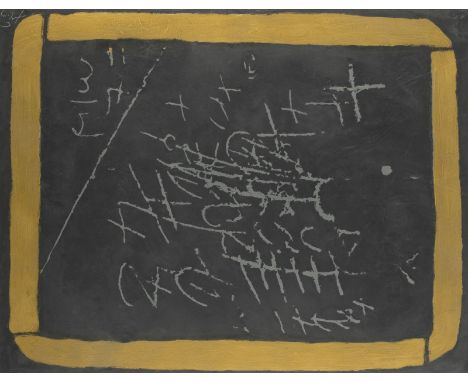 ANTONI TÀPIES1923 Barcelona - 2012 ebenda'PISSARRA' (1972) Farbradierung, Carborundum. 58,5 x 76,5 cm (R. 78,5 x 95 cm). Unte