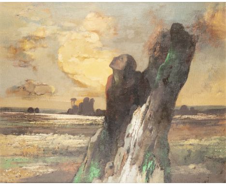 JANUSZ LEWANDOWSKI1938 Rokicie, Polen - 2022OHNE TITEL Öl auf Leinwand. 71 x 86 cm (R. 92 x 107,5 cm). Unten rechts signiert 