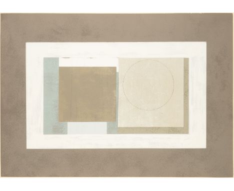 BEN NICHOLSON1894 Denham - 1982 LondonOHNE TITEL Farbsiebdruck auf Velin. DM 42,5 x 60 cm, SM 44,5 x 61,5 cm (R. 60 x 77 cm).