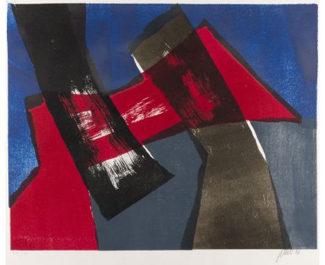 FRITZ WINTER1905 Altenbögge - 1976 Herrsching am Ammersee'FARBLITHO 27' (1966) Farblithografie auf Velin. DM 39,5 x 49,5 cm, 