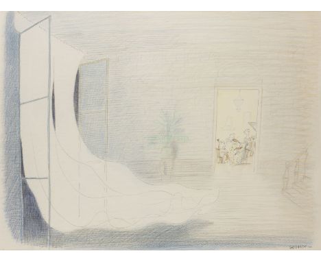 JEAN-JACQUES SEMPÉ1932 Pessac, Frankreich - 2022 Draguignan, FrankreichOHNE TITEL (DAS KONZERT) (1983) Tusche und Buntstift a