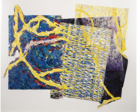 MATTHIAS KUNKLER1957 Borken - 1997 DüsseldorfOHNE TITEL (1987) Mischtechnik, Collage. ca. 125 x 150 cm (R. 138 x 167,5 cm). R