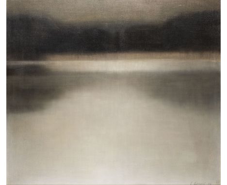 EDMUND LUBOWSKI1918 Posen, Polen - 1993'JEZIORO' (SEE) (1978) Öl auf Leinwand. 92 x 105 cm (R. 97 x 105 cm). Unten rechts sig