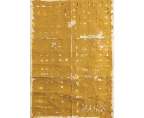 HERBERT ZANGS1924 Krefeld - 2003 ebendaOHNE TITEL (c. 1980/1990) Acryl auf dünner Pappe. 49 x 34 cm (R. 61,5 x 47 cm). Unten 