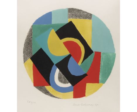 SONIA DELAUNAY-TERK1885 Gradisk - 1979 ParisOHNE TITEL (1967) Farblithografie auf Velin. SM 65 x 48 cm (R. 98 x 82,5 cm). Unt
