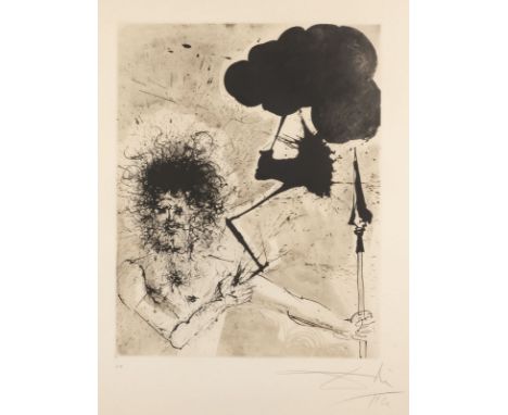 SALVADOR DALÍ1904 Figueres, Girona - 1989 ebenda'ZEUS' aus Mythologie (1963-65) Radierung auf Velin. DM 49,5 x 38,3 cm, BM 76