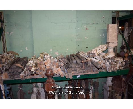 SHELF OF STAIRCASE SPINDLES