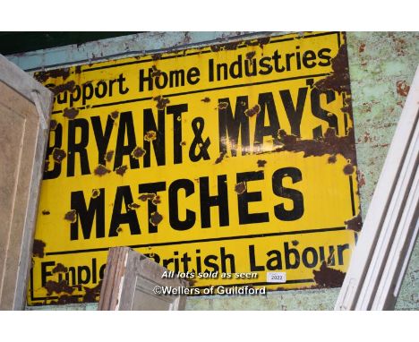 VINTAGE ENAMEL SIGN