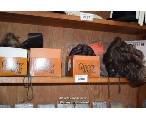 VARIOUS GINCHY WIGS; MANUAL OF WIGMAKING