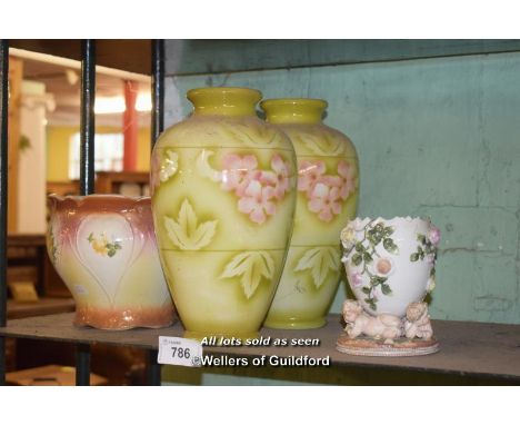 SHELF OF MIXED PORCELAIN WARE