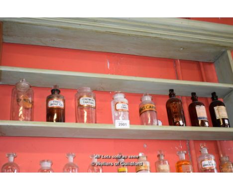 SHELF OF APOTHACARY JARS