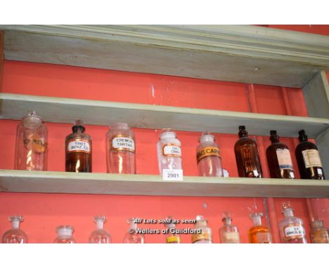 SHELF OF APOTHACARY JARS