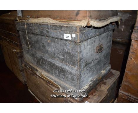 LARGE PAINTED PINE TRUNK