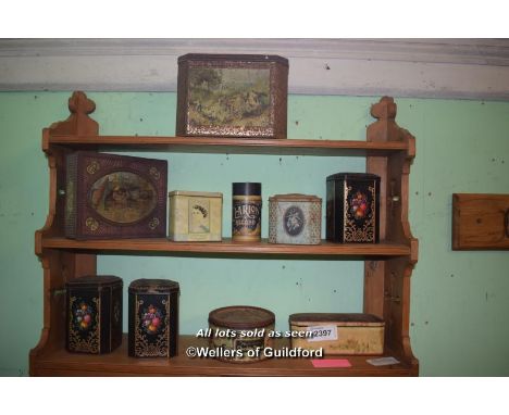 TEN VINTAGE TINS