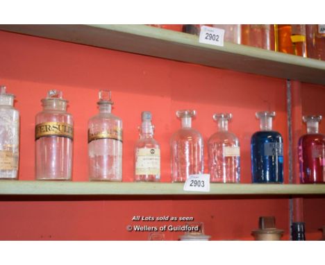 SHELF OF APOTHACARY JARS