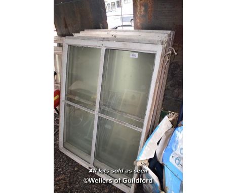 EIGHT SASH WINDOWS WITHOUT FRAMES