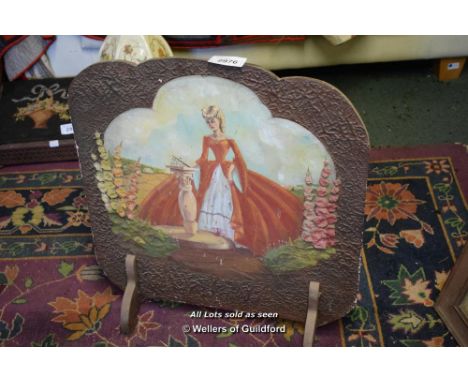 1920S PLYWOOD FIRESCREEN
